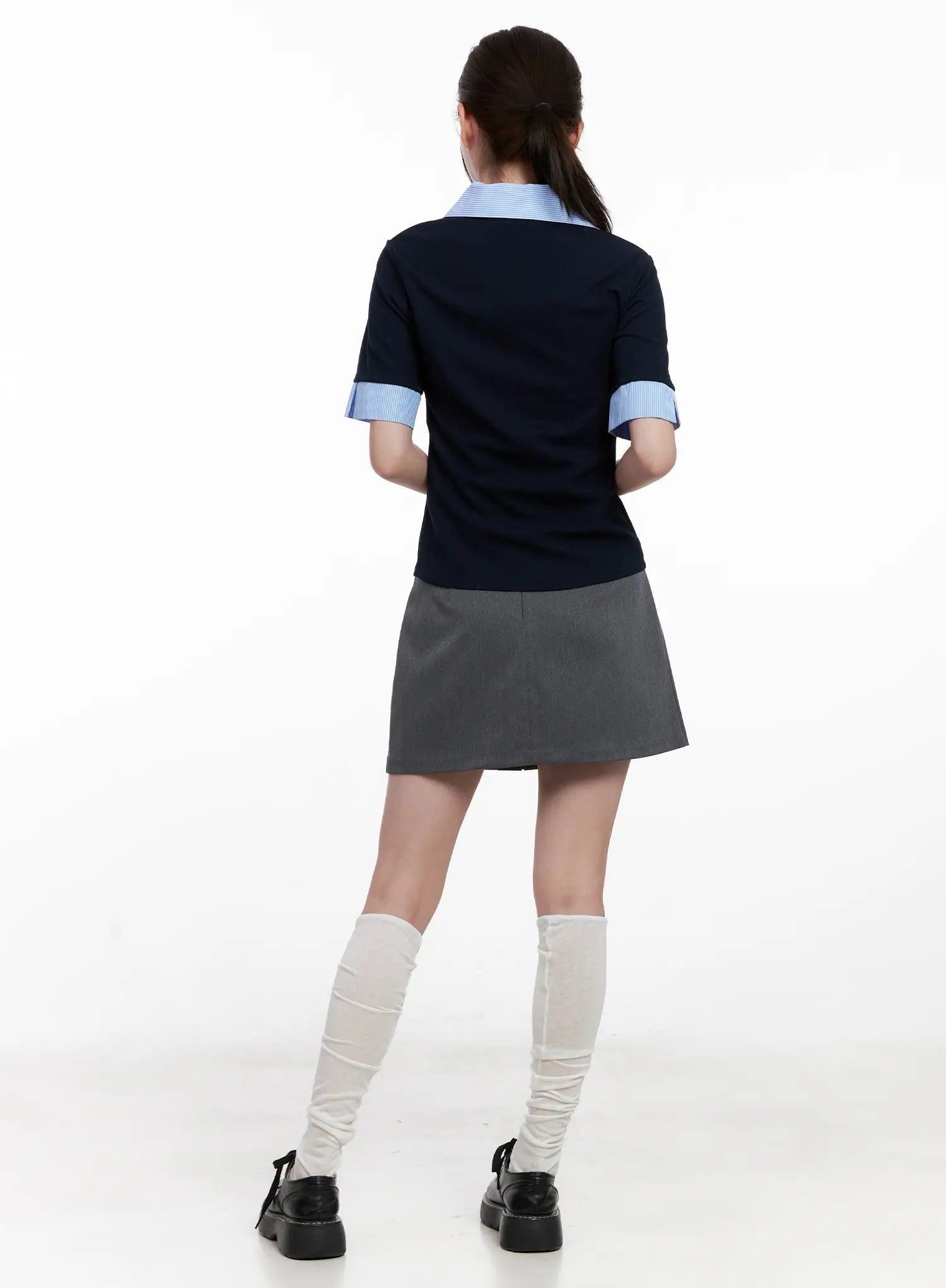 Classic Pleated Mini A-Line Skirt CL524